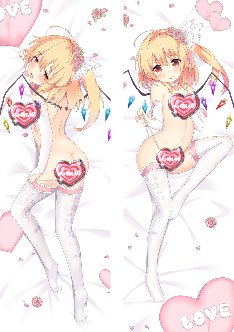 TouHou Project Flandre Scarlet with Double Sides Zipper to make love Anime Dakimakura Pillow Case image 0