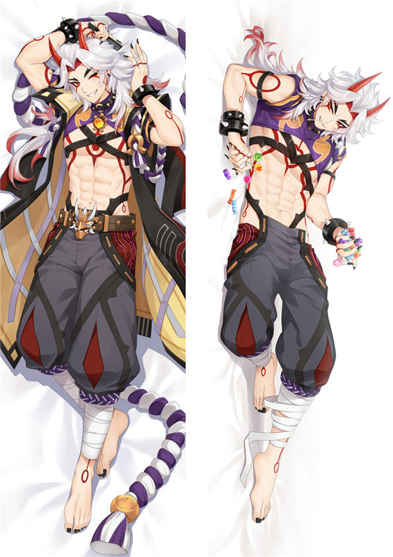 Genshin Impact Arataki Itto Anime Dakimakura Body Pillow Cover image 0