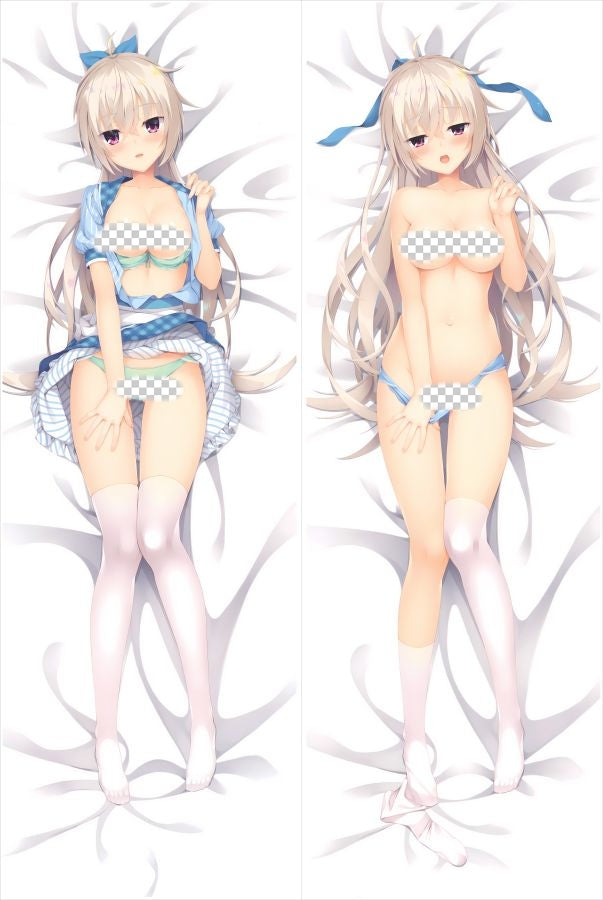 Cafe Stella to Shinigami no Chou Akizuki Kanna with Double Sides Zipper to make love Anime Dakimakura Pillow Case image 0