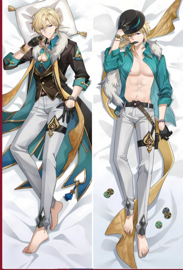 Honkai: Star Rail Aventurine Anime Dakimakura Body Pillow Cover image 0