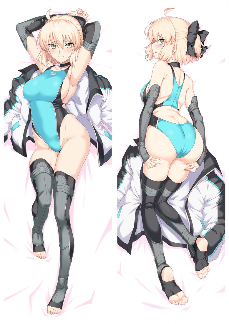 Fate Grand Order FGO Okita SÅji Anime Dakimakura Pillow Cover image 0