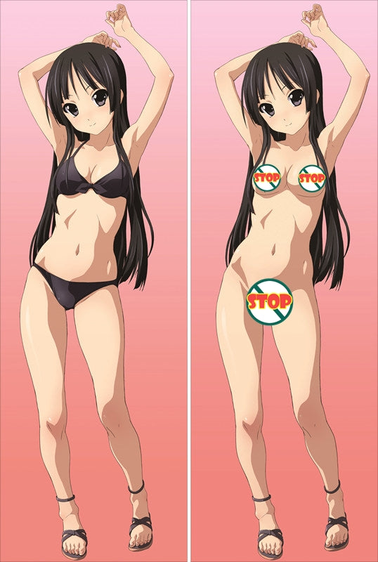 K-ON! Mio Akiyama Anime Dakimakura Body Pillow Case image 0