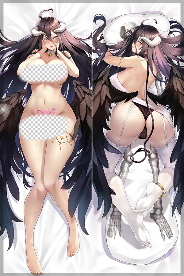 Overlord Albedo Anime Dakimakura Sexy Body Pillow Cover image 0