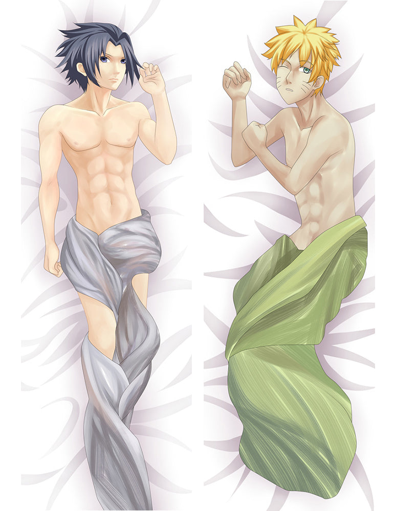 Naruto Sasuke Uchiha Naruto Uzumaki Anime Dakimakura Pillow Cover image 0