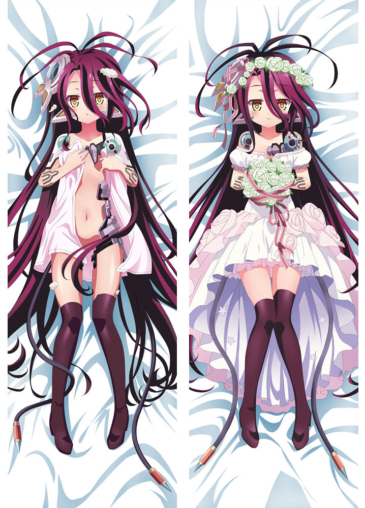 No Game No Life Shiro Anime Dakimakura Pillow Cover image 0