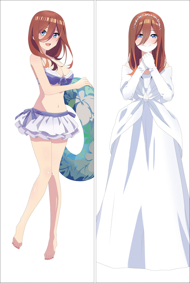 The Quintessential Quintuplets Nakano Miku Anime Dakimakura Sexy Body Pillow Cover image 0