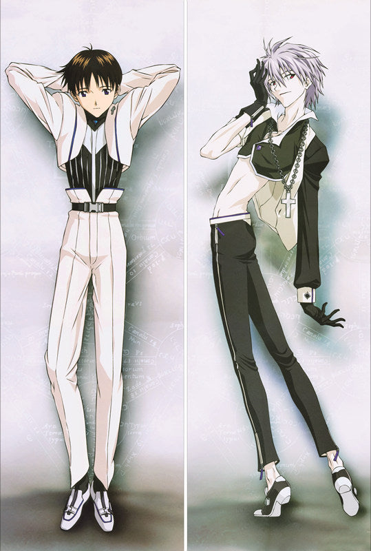 Neon Genesis Evangelion Shinji Ikari Anime Dakimakura Waifu Pillow Case image 0