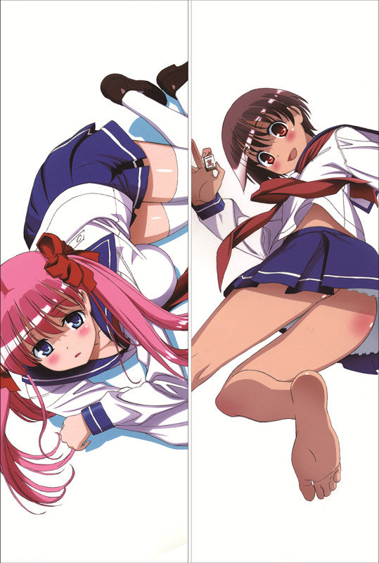 Saki Nodoka Haramura + Yuuki Kataoka Anime Dakimakura Body Pillow Cover image 0