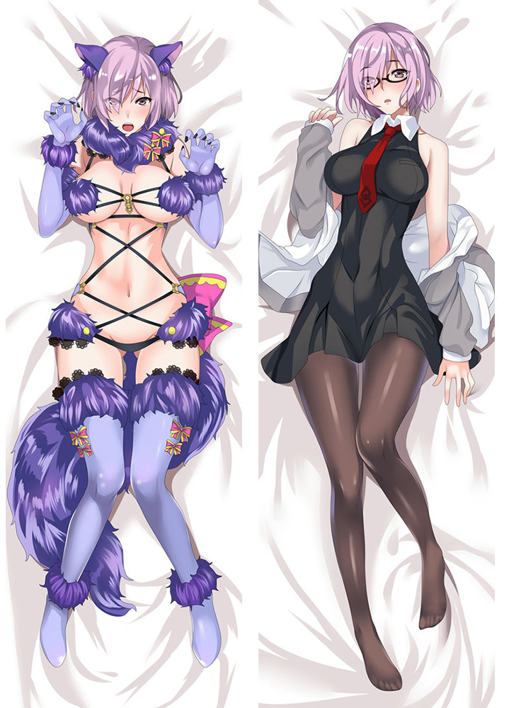 Newly Fate Grand Order Mashu Kyrielight Matthew Kyrielite Anime Dakimakura Pillow Cover image 0