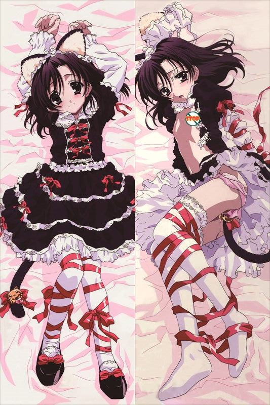 School Days Sekai Saionji Anime Dakimakura Pillow Cover image 0