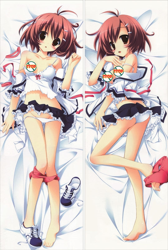 After happiness and extra hearts Hashimoto Yuuki Anime Dakimakura Waifu Pillow Case image 0