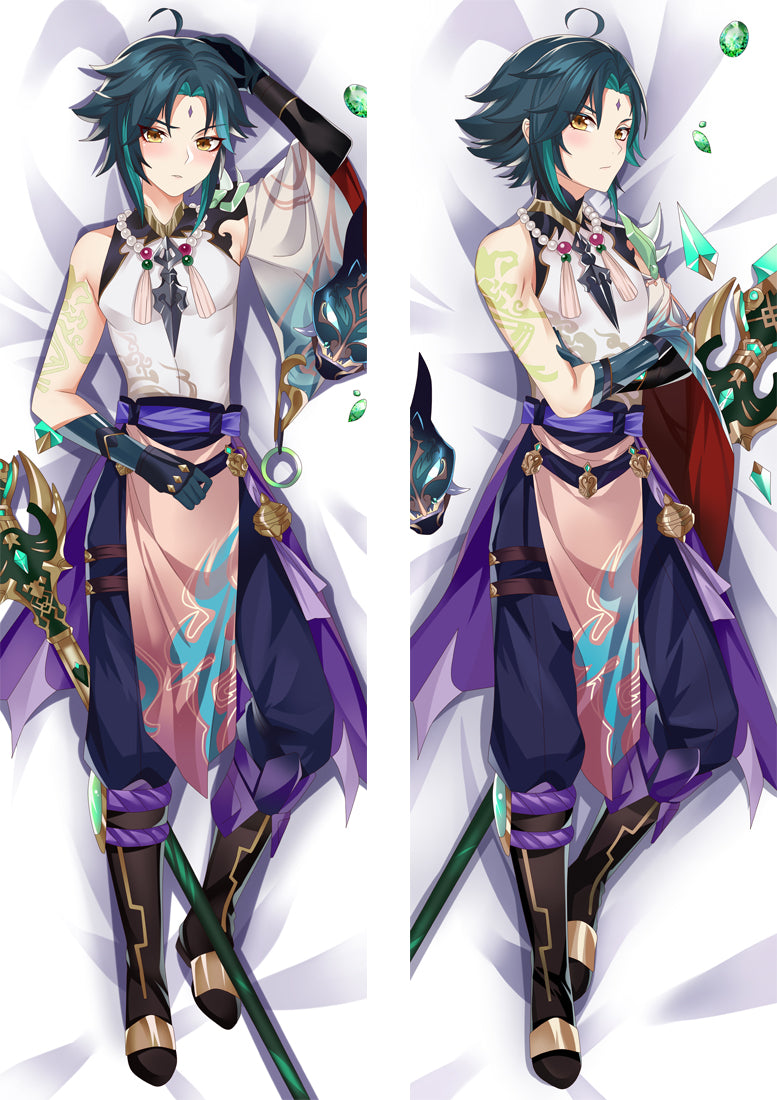 Genshin Impact Xiao Anime Dakimakura Body Pillow Cover image 0