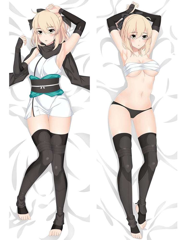 New Anime Dakimakura Fate Grand Order Okita Souji Hugging Body Pillow Case cover image 0