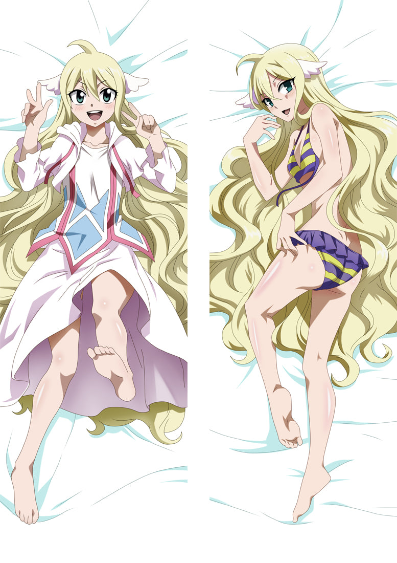 Fairy Tail Mavis Vermilion Anime Dakimakura Pillow Cover image 0