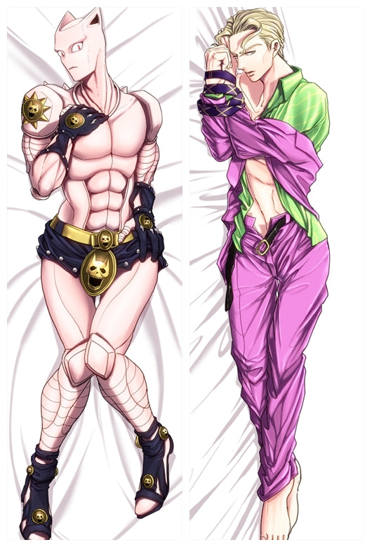 Hot Anime JoJo's Bizarre Adventure Kira Yoshikake Anime Dakimakura Pillow Cover image 0