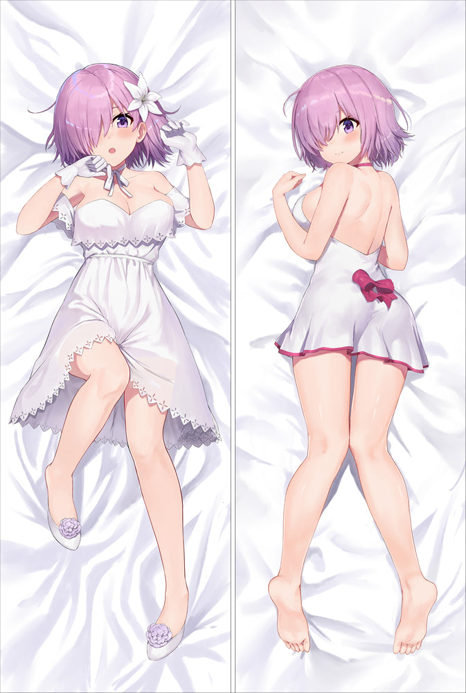 Fate Grand Order FGO Mash Kyrielight Anime Dakimakura Body Pillow Cover image 0