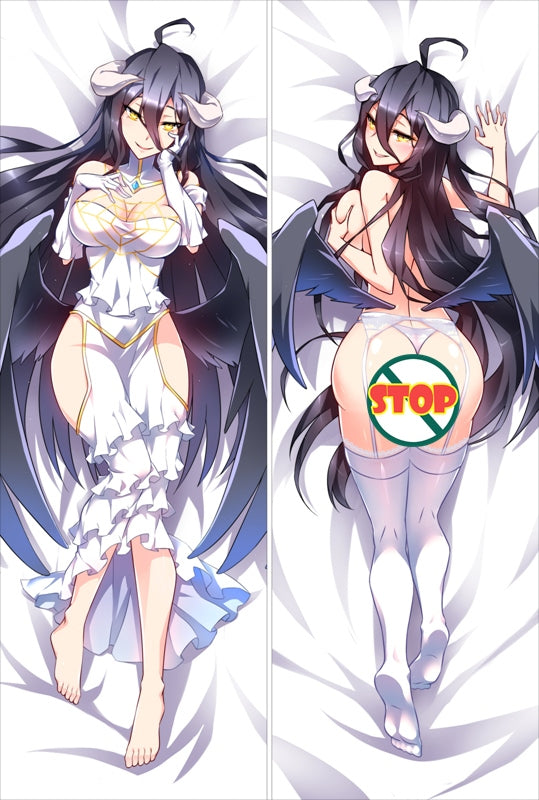 Overlord Albedo Anime Dakimakura Body Pillow Cover image 0