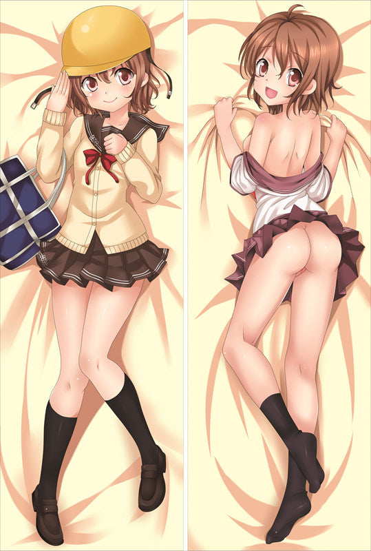 Electromagnetic Wave Woman and Adolescent Man Ryuuko Mifune Anime Dakimakura Body Pillow Cover image 0