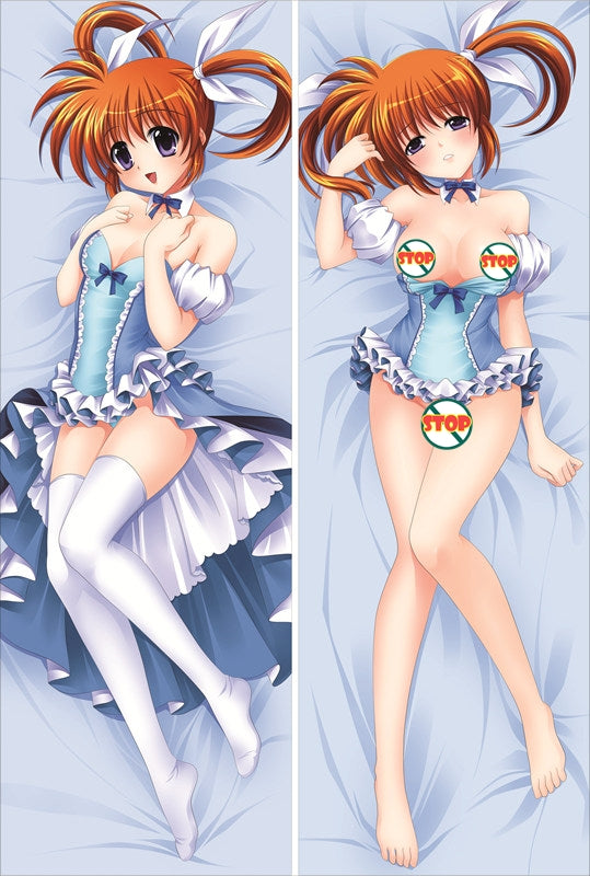 Magical Girl Lyrical Nanoha Nanoha Takamachi Anime Dakimakura Pillow Cover image 0