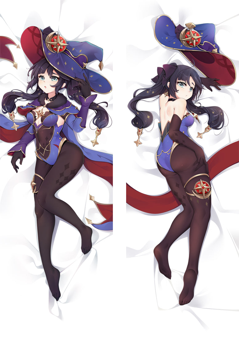 Genshin Impact Mona Anime Dakimakura Body Pillow Cover image 0