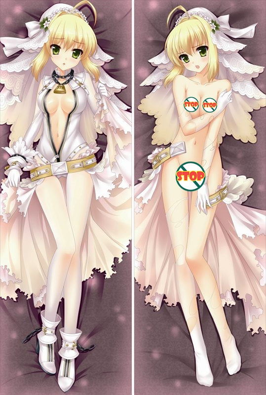 Fate stay night Saber Anime Dakimakura Pillow Cover image 0