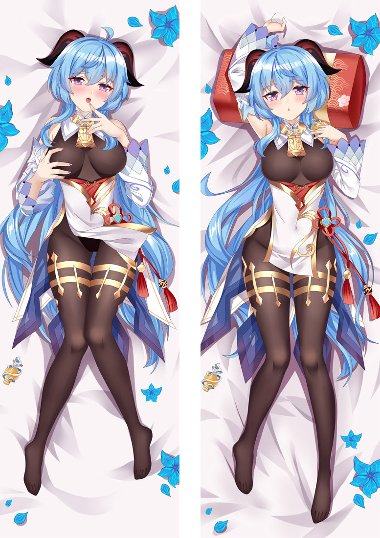 Genshin Impact Ganyu Anime Dakimakura Body Pillow Cover image 0