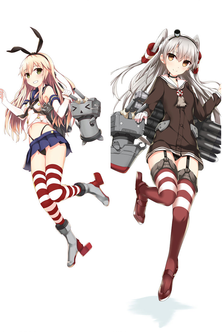 Kantai Collection Shimakaze Amatsukaze Anime Dakimakura Pillow Case image 0