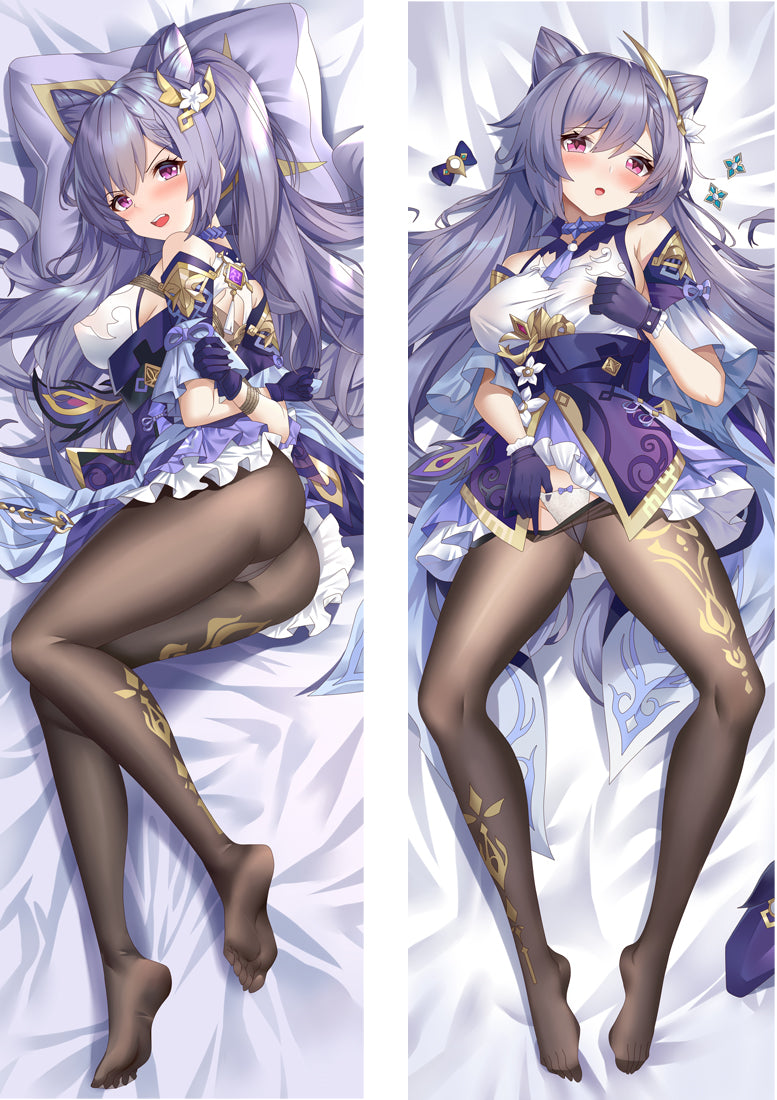 Genshin Impact KeQing Anime Dakimakura Body Pillow Cover image 0