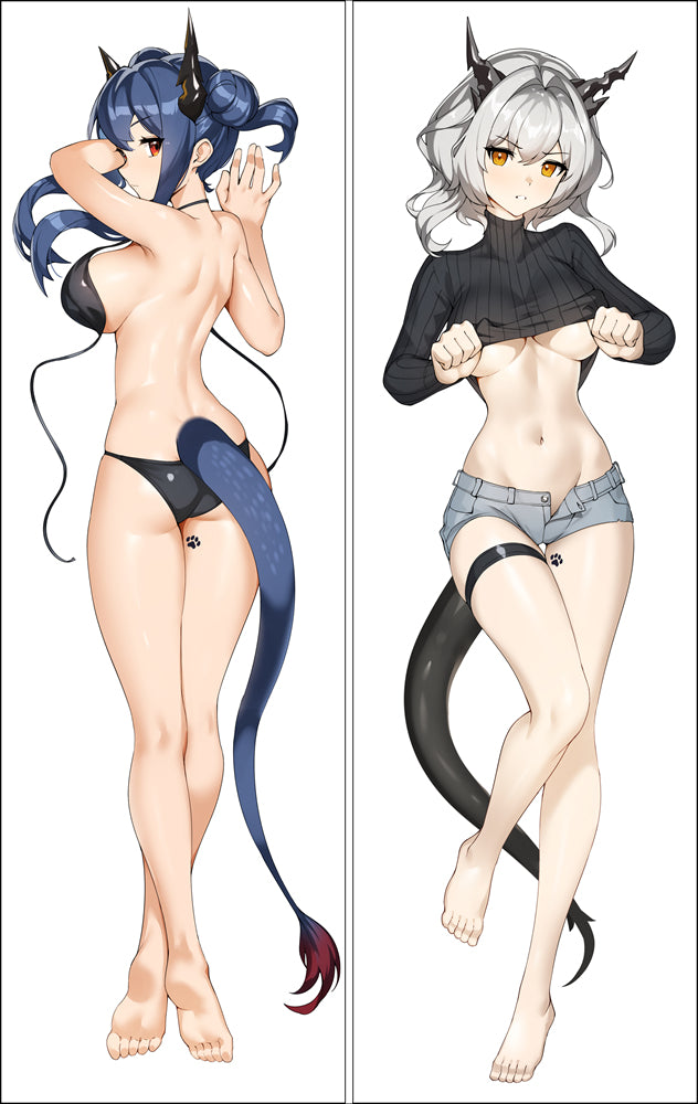 Arknights Tarlo & Chen Body Pillow Cover image 0
