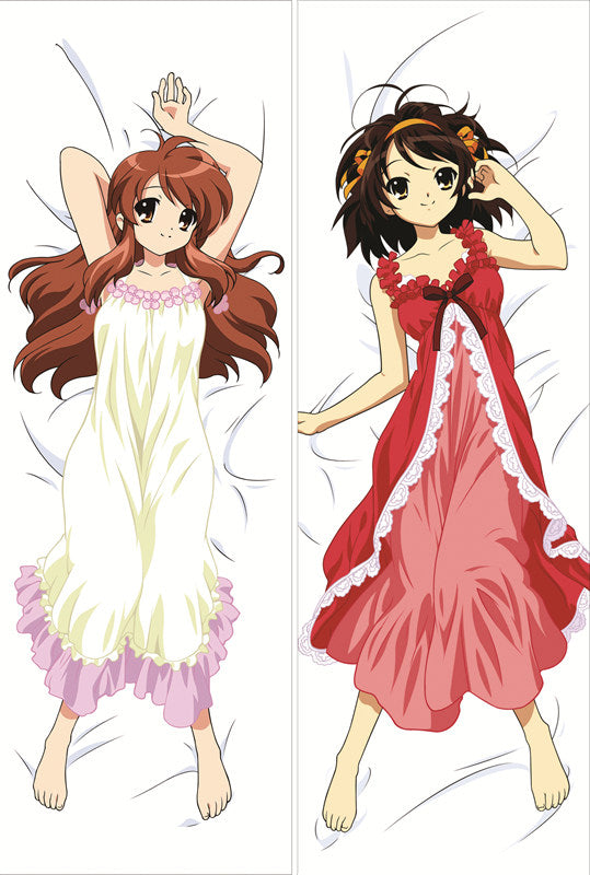 Haruhi Suzumiya Anime Dakimakura Waifu Pillow Case image 0