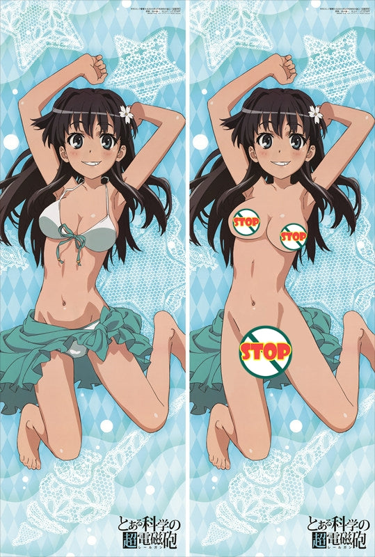 A Certain Scientific Railgun Ruiko Saten Anime Dakimakura Body Pillow Cover image 0