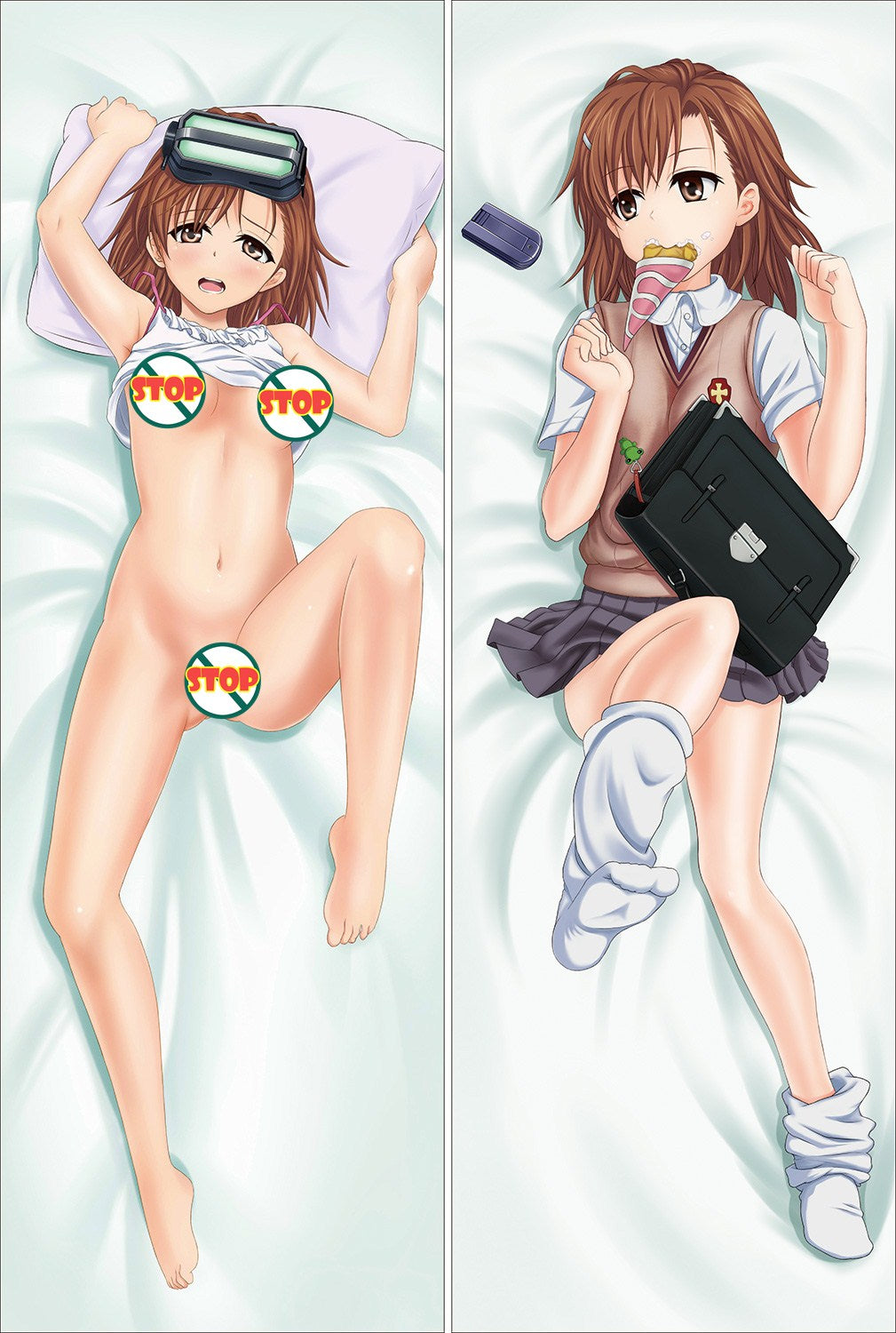 A Certain Scientific Railgun Mikoto Misaka Anime Dakimakura Pillow Cover image 0