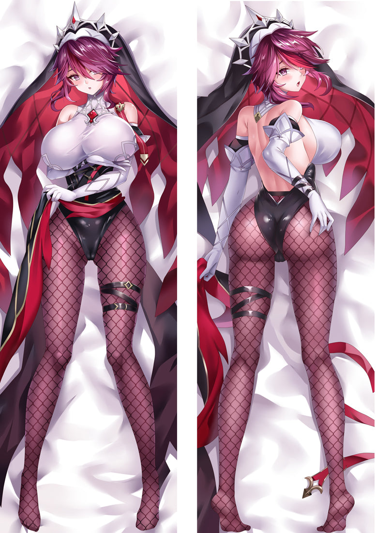 Genshin Impact Rosaria Anime Dakimakura Body Pillow Cover image 0