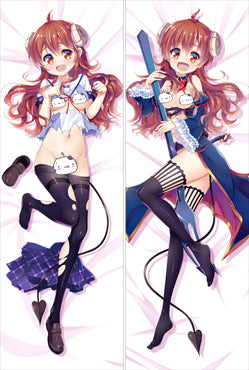 The Demon Girl Next Door Shamiko Yoshida YÅ«ko Anime Dakimakura Pillow Cover image 0