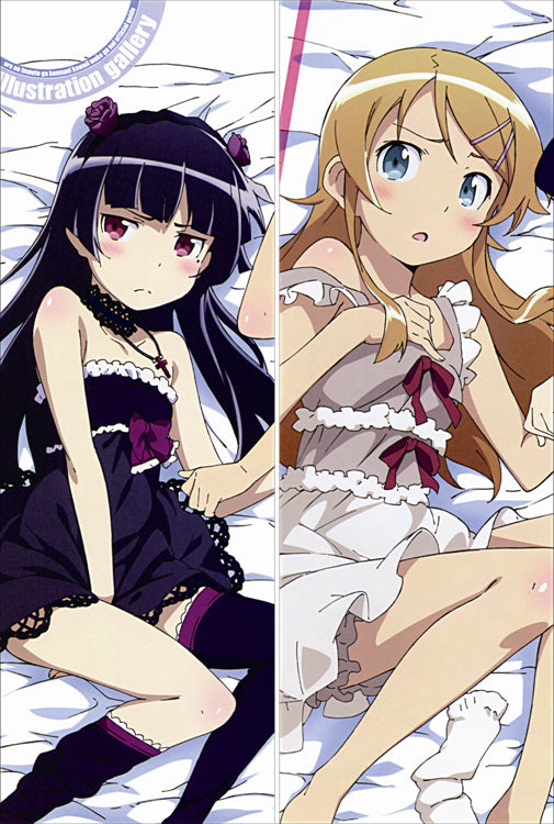 Oreimo Kirino Kousaka + Ruri Goko Anime Dakimakura Pillow Cover image 0