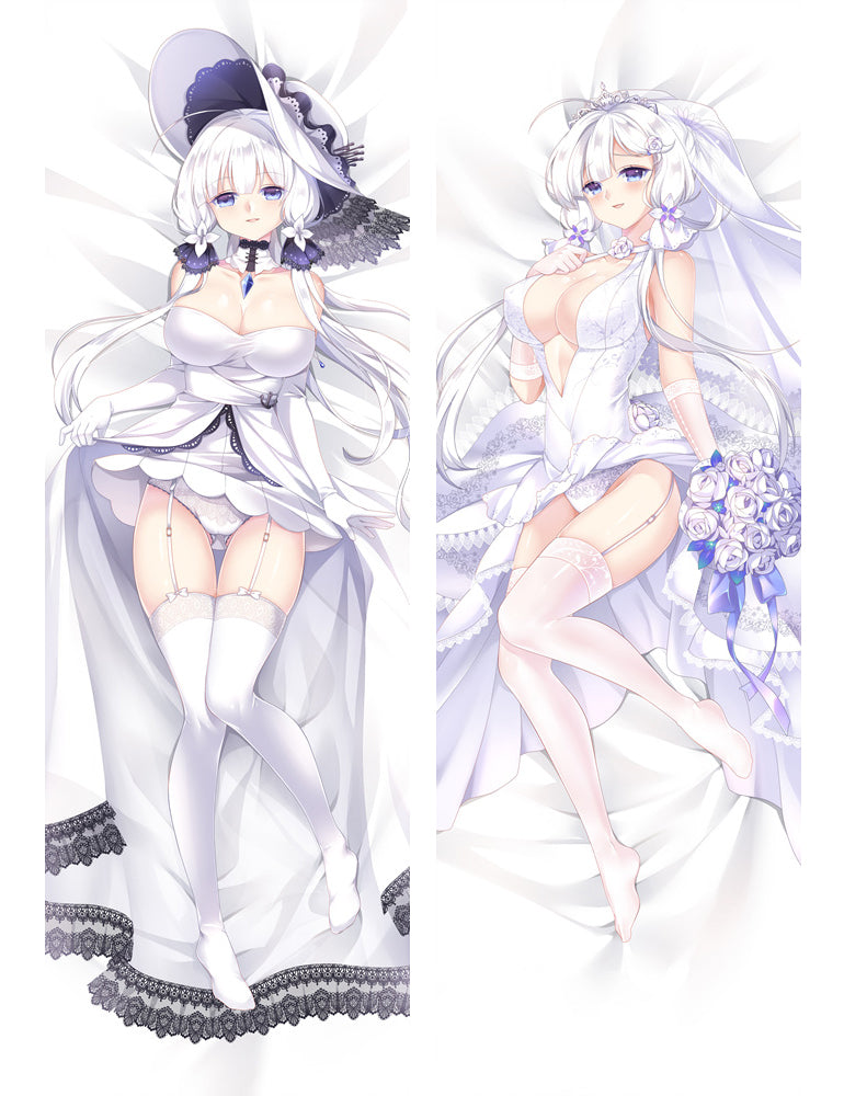 New Anime Azur Lane Dakimakura game Azur Lane Illustrious Hugging Body Pillow Case cover image 0