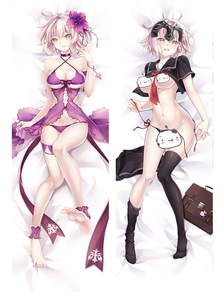 Fate/Grand Order FateGO FGO Jeanne D'Arc Anime Dakimakura Pillow Cover image 0