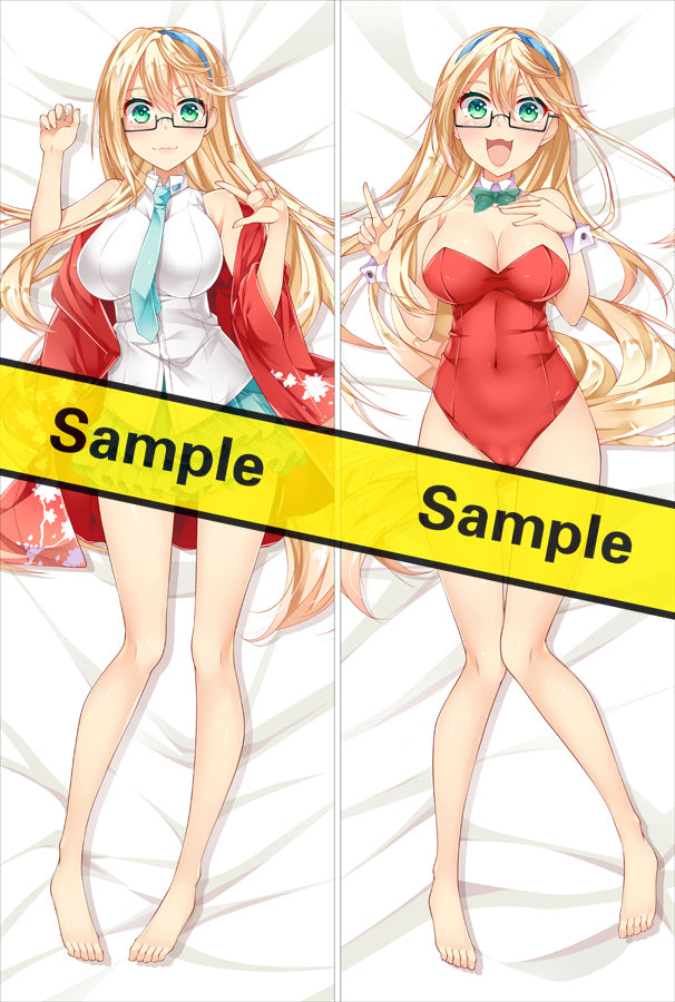 Ore ga Suki nano wa ImÅto dakedo ImÅto ja nai Ahegao W Peace Sensei Anime Dakimakura Pillow Cover image 0