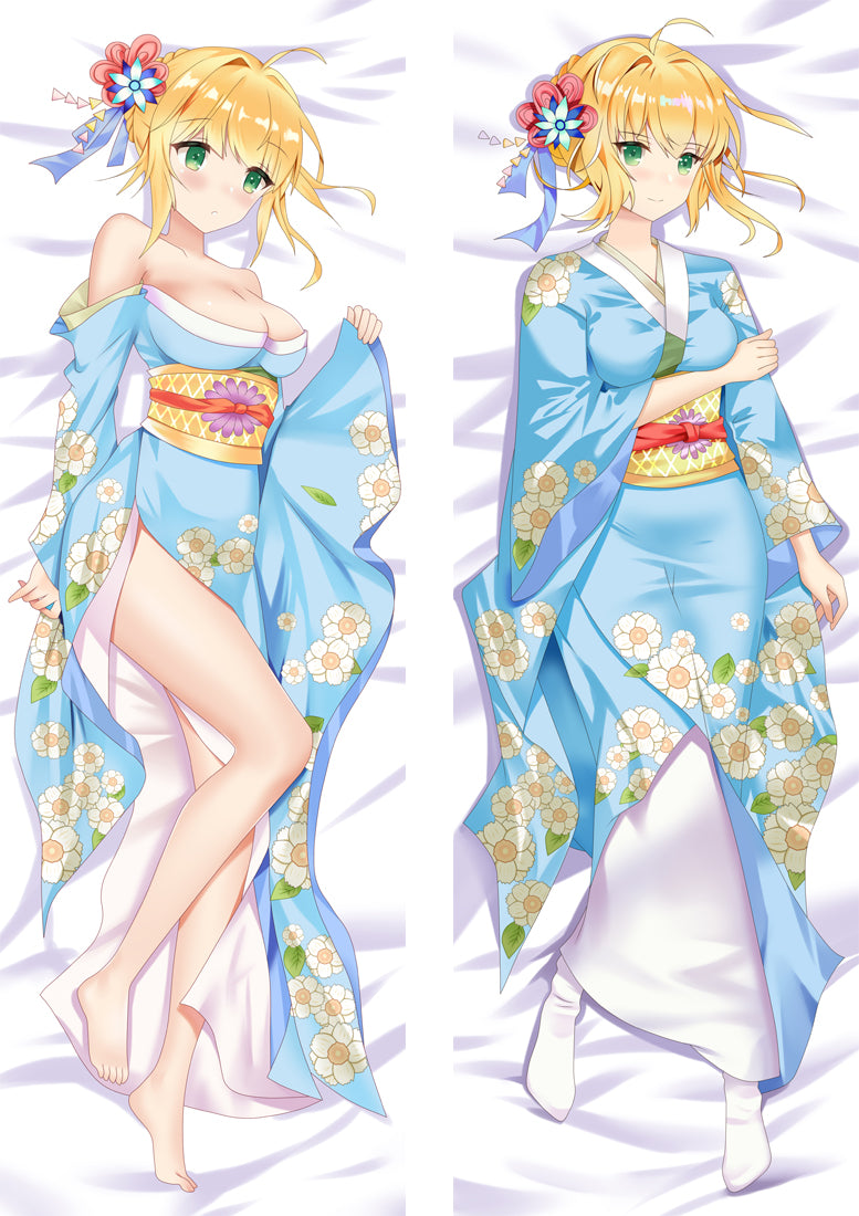 Fate/Grand Order FGO Arutoria Pendoragon Archer saber Anime Dakimakura Pillow Cover image 0