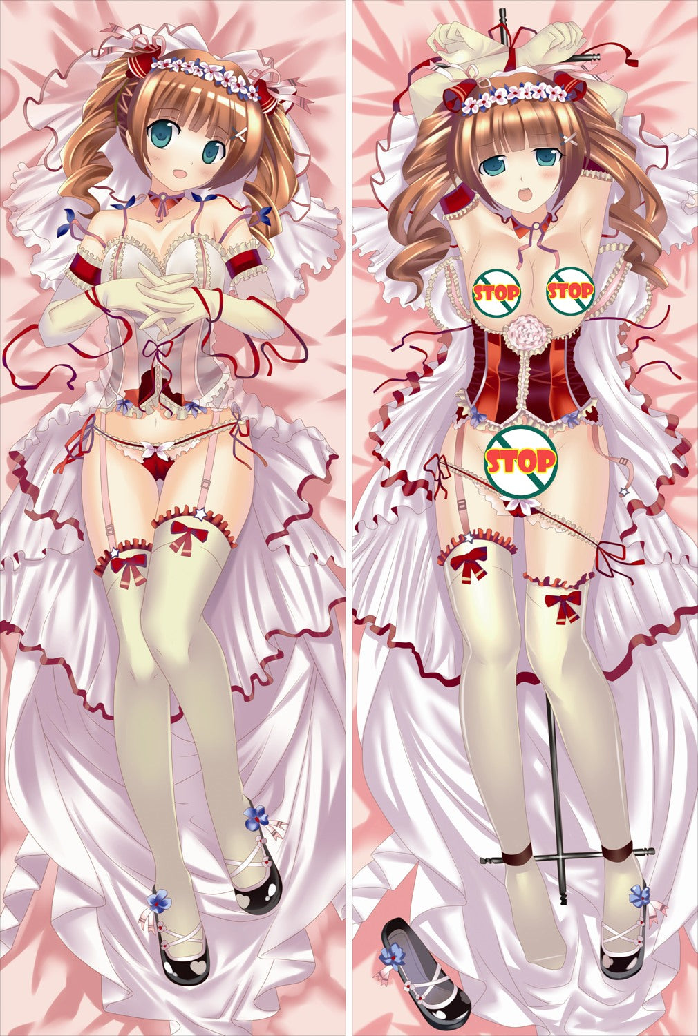 The Idolmaster Cinderella Girls Anime Dakimakura Waifu Pillow Case image 0