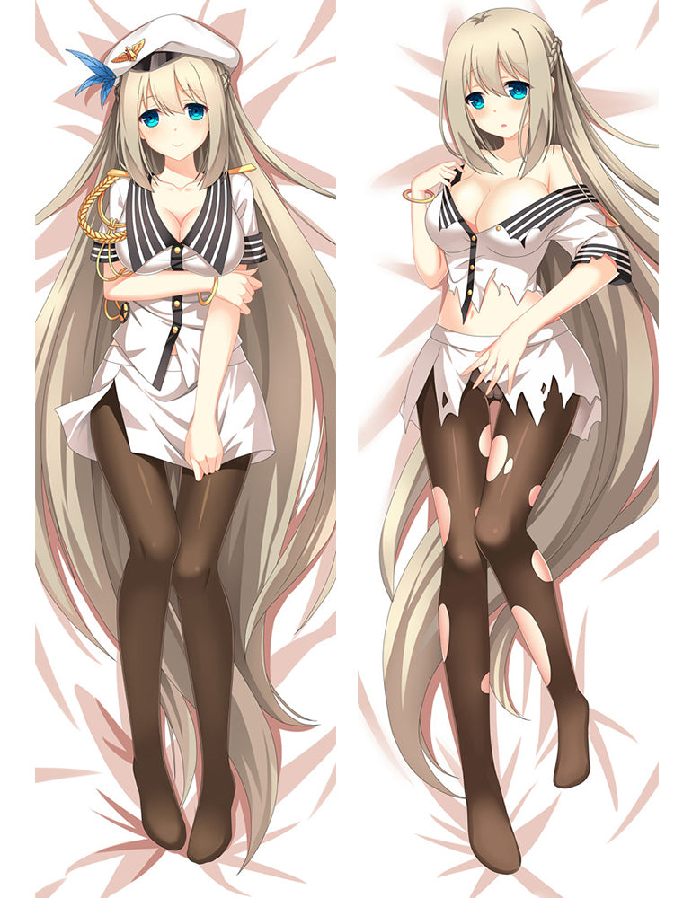 Warship Girls Saratoga Anime Dakimakura Pillow Cover image 0