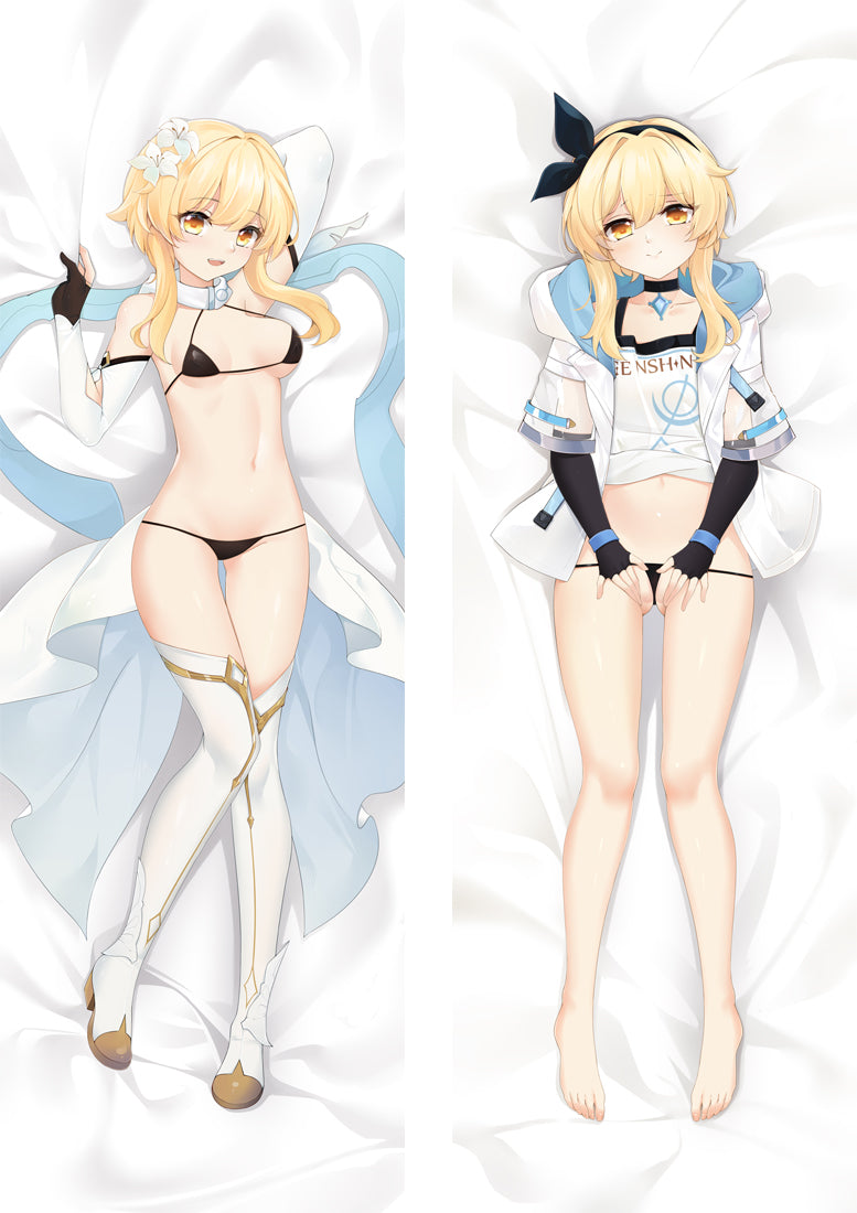 Lumine Dakimakura Body Pillow Cover - Genshin Impact image 0
