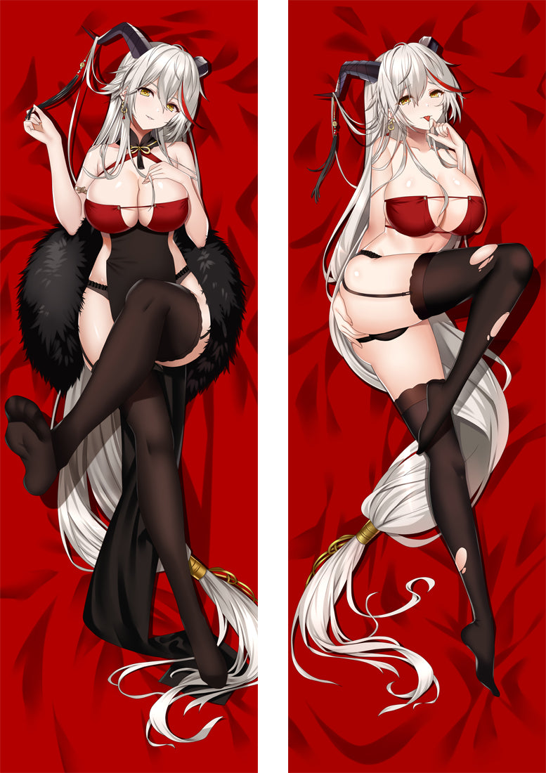 Azur Lane Aegir Anime Sexy Dakimakura Body Pillow Cover image 0