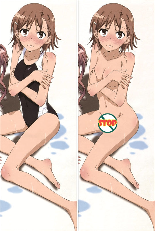 A Certain Scientific Railgun Mikoto Misaka Anime Dakimakura Body Pillow Cover image 0