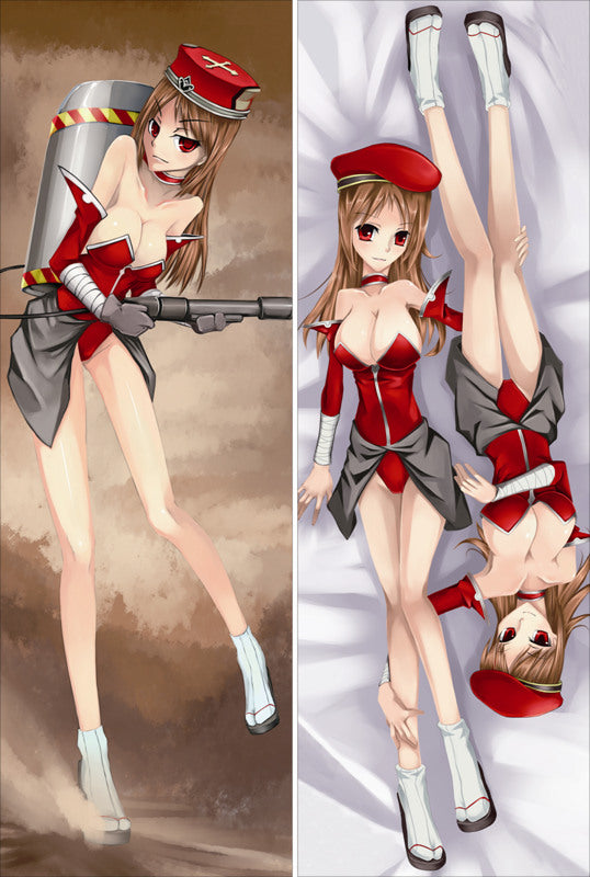 The Woman in Red Anime Dakimakura Japanese Pillow Cover image 0