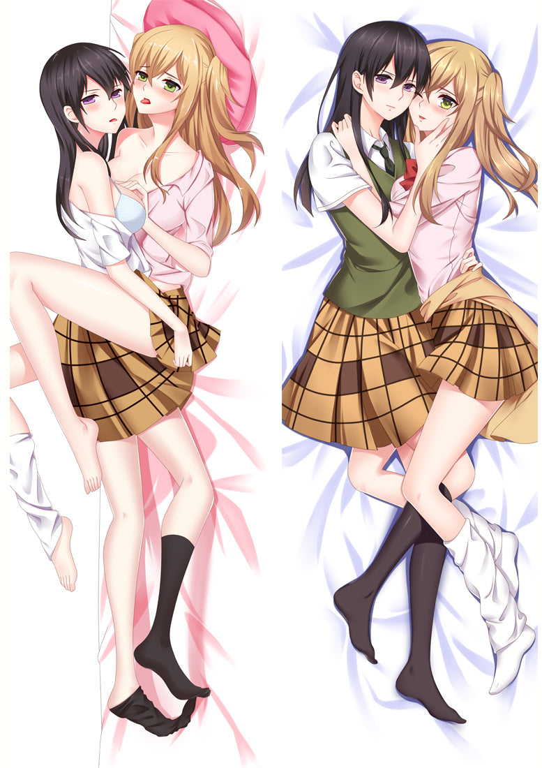 Citrus Mei Aihara &amp; Yuzu Aihara Anime Dakimakura Pillow Cover image 0
