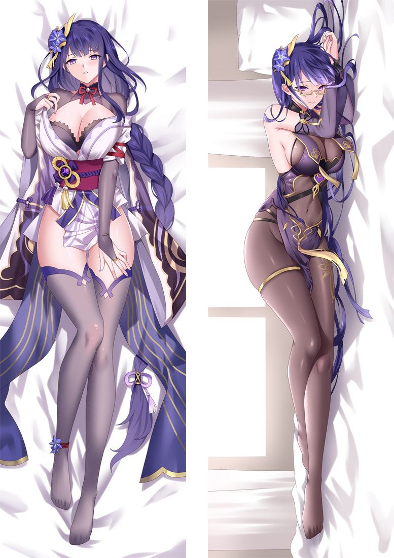Genshin Impact Raiden Shogun Baal Dakimakura Body Pillow Case image 0