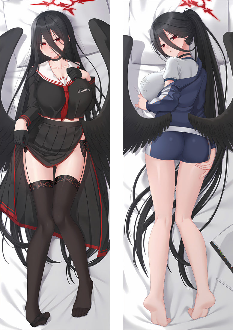 Blue Archive Hanekawa Hasumi Anime Dakimakura Girl Body Pillow Cover image 0