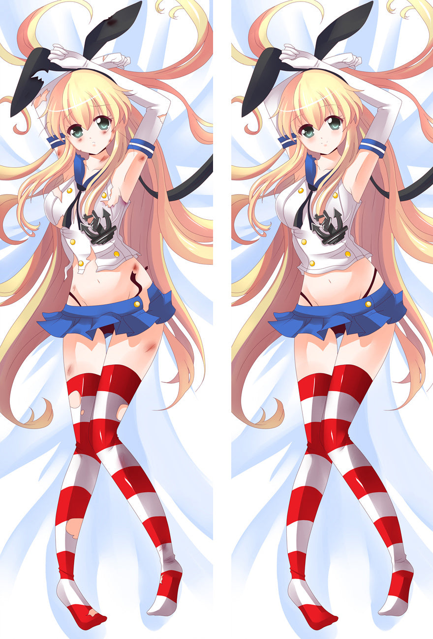 Kantai Collection Shimakaze Anime Dakimakura Pillow Case image 0