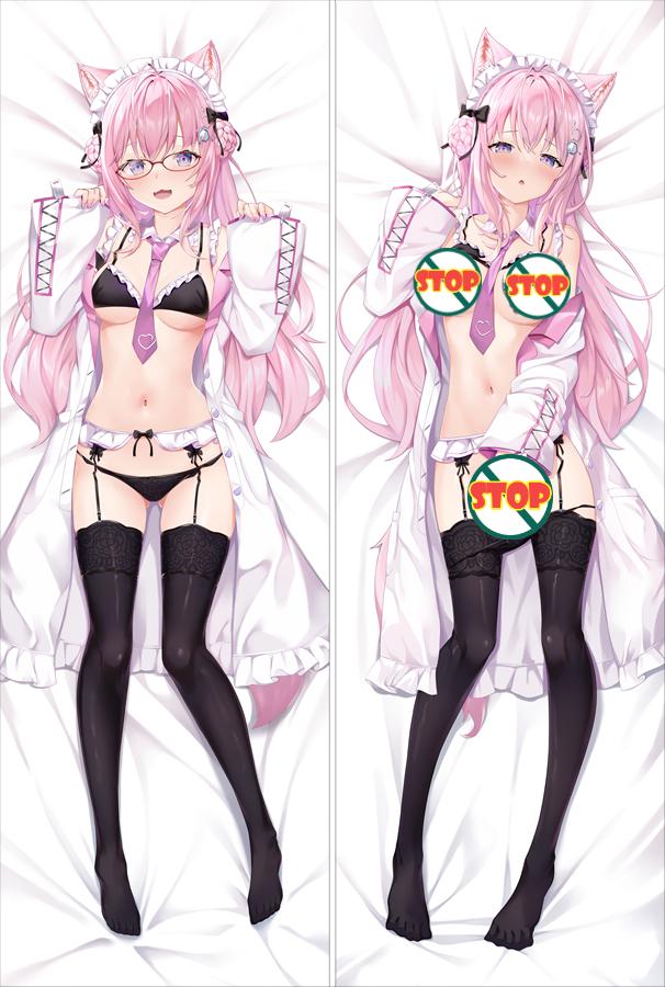 Hololive Virtual Youtuber Hakui Koyori Anime Dakimakura Sexy Body Pillow Cover image 0